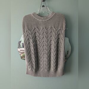 Pact Sage Green Cable Knit Women's Sweater Vest NWOT